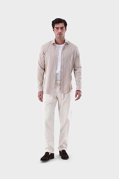 Flanellhemd mit Fischgräten-Muster Slim Fit günstig online kaufen