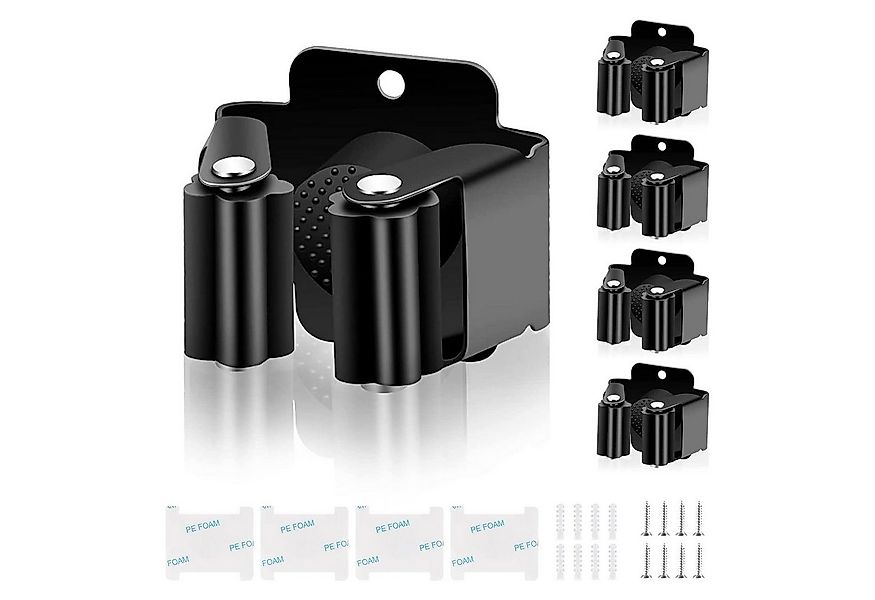 NUODWELL Wandhaken 4 Stück Wand Besenhalterung, Edelstahl Wandhalterung Sel günstig online kaufen