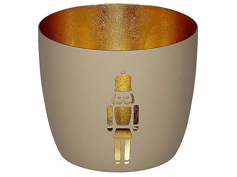 Giftcompany Windlicht Madras Windlicht M Nussknacker sandstone/gold 8,5cm günstig online kaufen