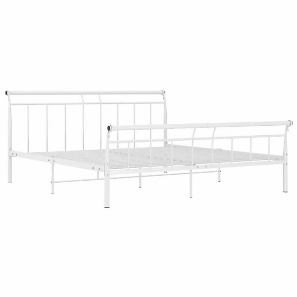 vidaXL Bettgestell Weiß Metall 200x200 cm651105 günstig online kaufen