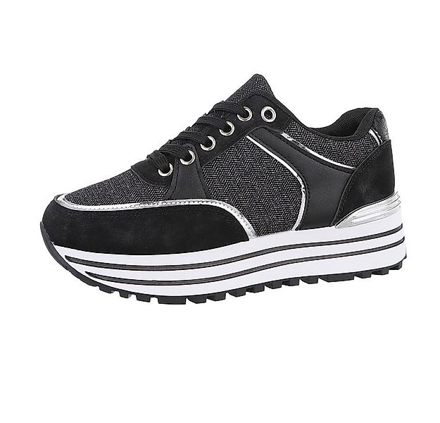 Ital-Design Damen Low-Top Freizeit Sneaker (86188192) Keilabsatz/Wedge Snea günstig online kaufen