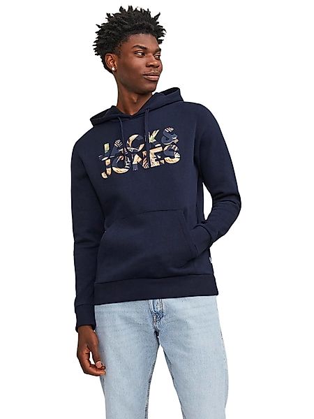Jack & Jones Herren Kapuzenpullover Hoodie JJEJEFF CORP LOGO - Regular Fit günstig online kaufen