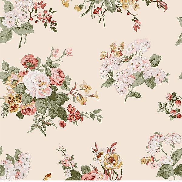 Laura Ashley Vliestapete Rosemore Pale Sable 10,05 x 0,52 m günstig online kaufen