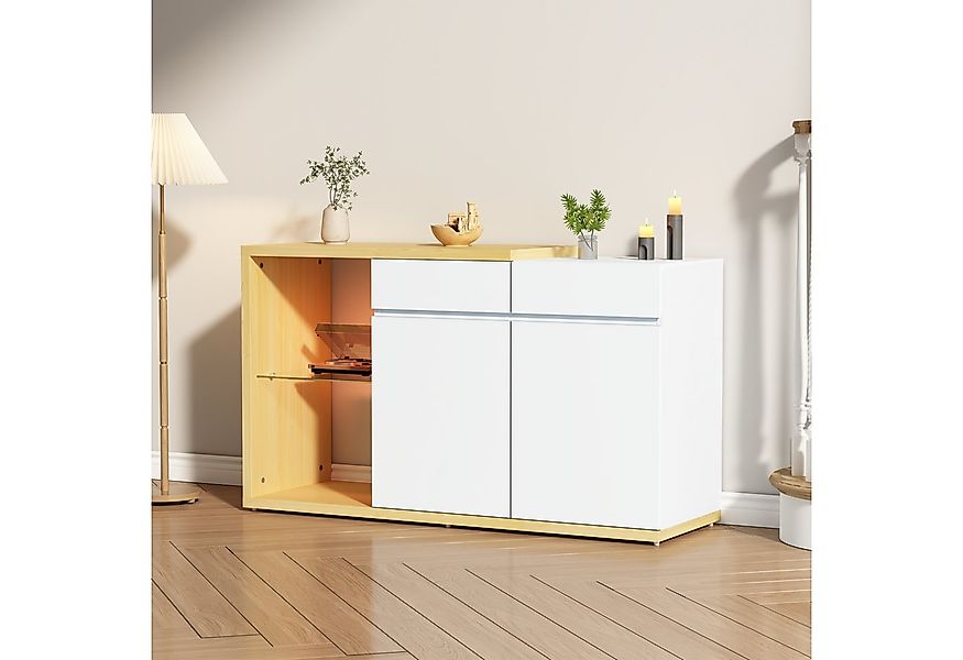 MODFU Sideboard mit großen Stauraum (Kommode, Anrichte, Wohnzimmerschrank, günstig online kaufen