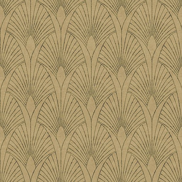 PROFHOME 374272-GU Exklusive Luxus Tapete Ornament Matt Gold Beige Braun 0, günstig online kaufen