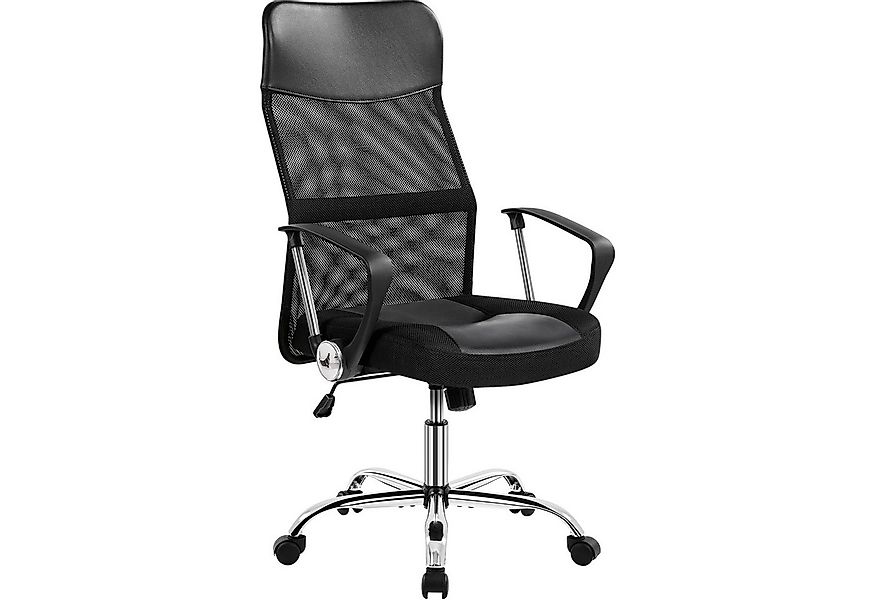 Yaheetech Drehstuhl Verstellbarer Bürostuhl, Ergonomischer Chefsessel mit H günstig online kaufen
