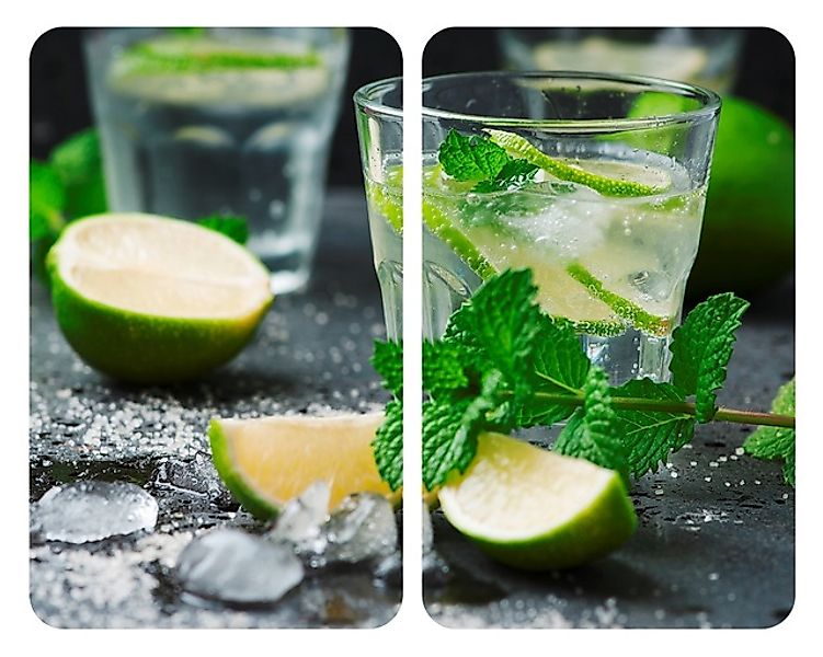 WENKO Herd-Abdeckplatte »Universal Modell Mojito«, (Set, 2 tlg.), Herdabdec günstig online kaufen