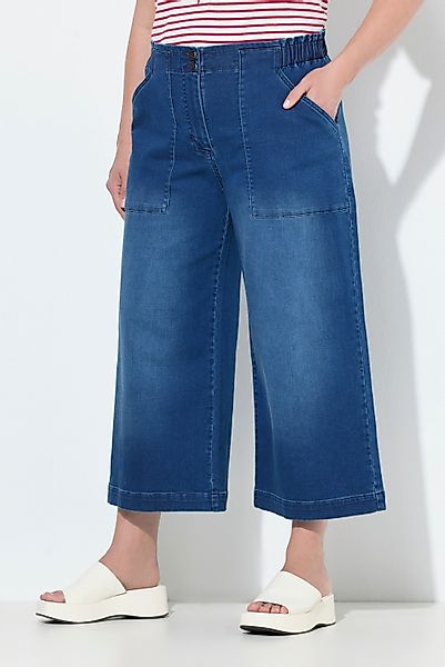 Ulla Popken Regular-fit-Jeans Jeans-Culotte Rose weites günstig online kaufen