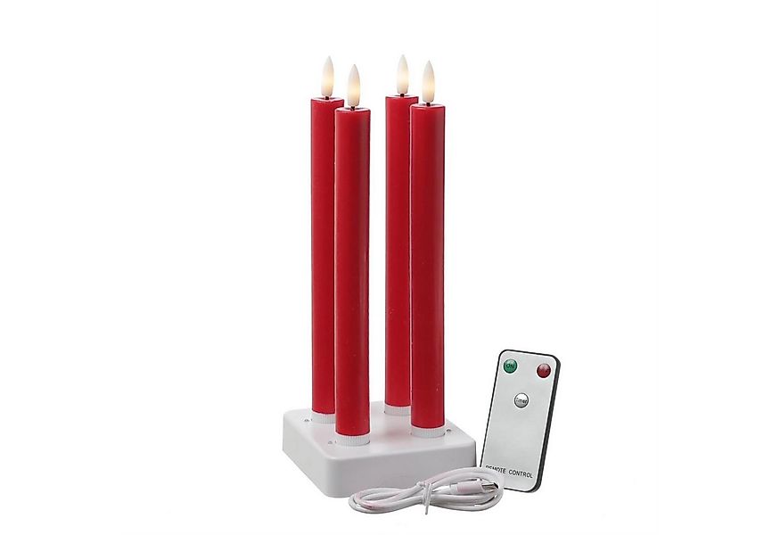 MARELIDA LED-Kerze LED Stabkerzen LISA Tafelkerzen Dinnerkerzen wiederaufla günstig online kaufen