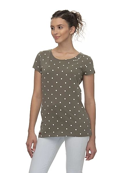Ragwear Damen T-Shirt MINT DOTS 2011-10023 Grün Olive 5031 günstig online kaufen