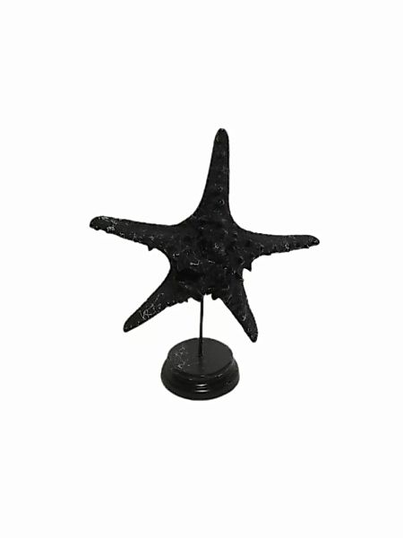Skulptur Stern Schwarz Marmoroptik günstig online kaufen