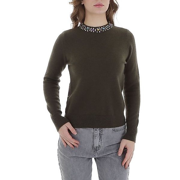 Ital-Design Strickpullover Damen Freizeit (88578849) Strass günstig online kaufen