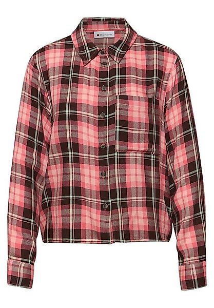 STREET ONE Blusenponcho STREET ONE / Da. Bluse / Check shirtcollar blouse w günstig online kaufen