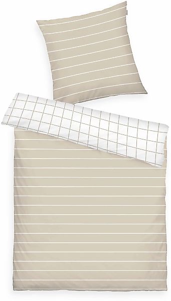 TOM TAILOR HOME Bettwäsche "CHECK AND STRIPES in Gr. 135x200cm oder 155x220 günstig online kaufen