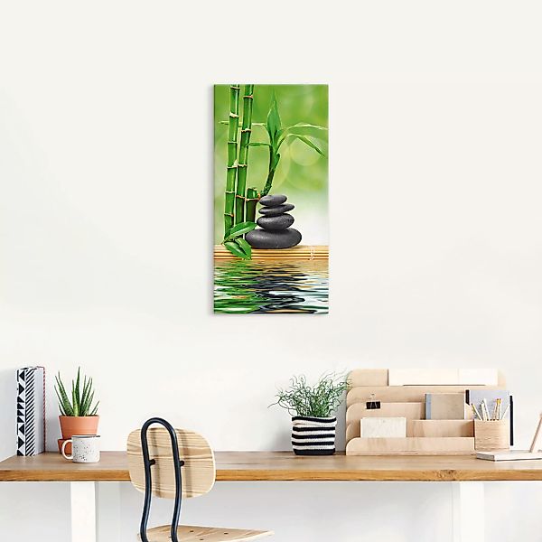 Artland Wandbild "Spa Konzept Zen Basaltsteine", Zen, (1 St.), als Leinwand günstig online kaufen