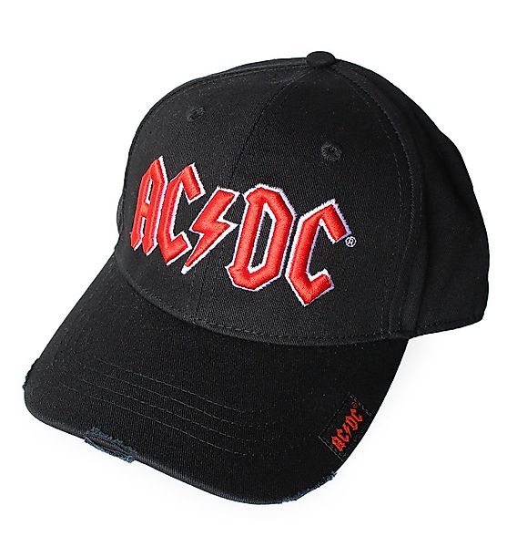 AC/DC Baseball Cap Used Look Schwarz günstig online kaufen