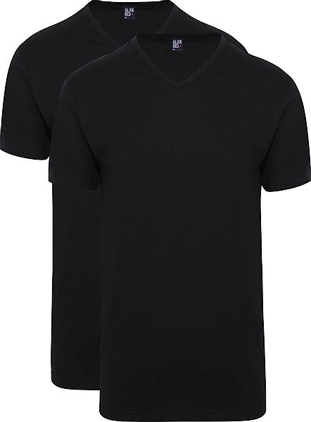 Alan Red Vermont V-Ausschnitt T-Shirt Black 2er-Pack - Größe XXL günstig online kaufen