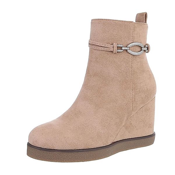 Ital-Design Damen Freizeit Keilstiefelette (87108928) Keilabsatz/Wedge günstig online kaufen