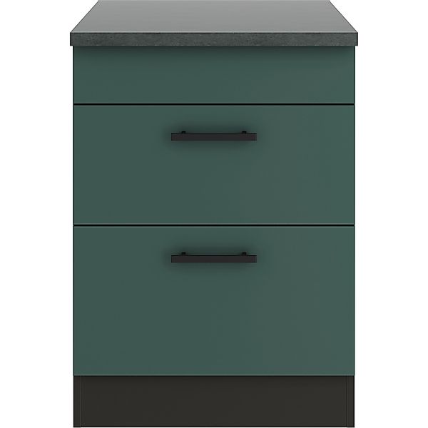 OPTIFIT Verona405 Küchen-Unterschrank 60 cm Steingrün günstig online kaufen