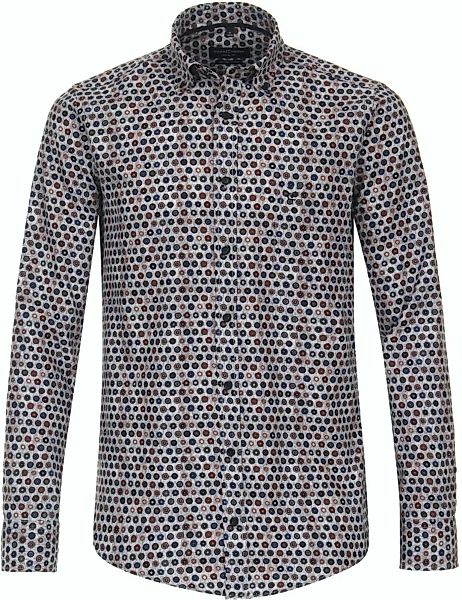Casa Moda Freizeithemd Druck Grau  - Größe 4XL günstig online kaufen