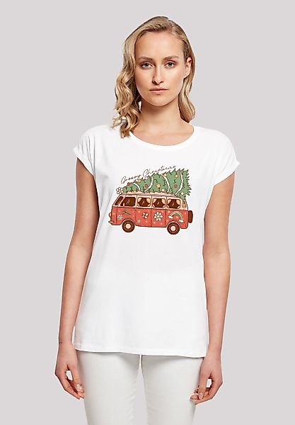 F4NT4STIC T-Shirt "Groovy Weihnachten Camper Van" Premium Qualität, Weihnac günstig online kaufen