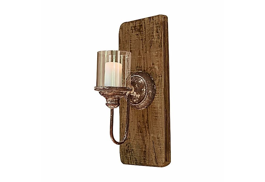 Mirabeau Kerzenständer Wandkerzenhalter Vios antikbraun/klar günstig online kaufen