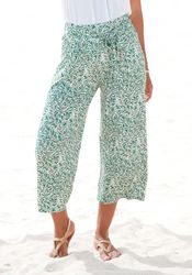 Beachtime Culotte (mit Bindegürtel) mit Blätterdruck günstig online kaufen