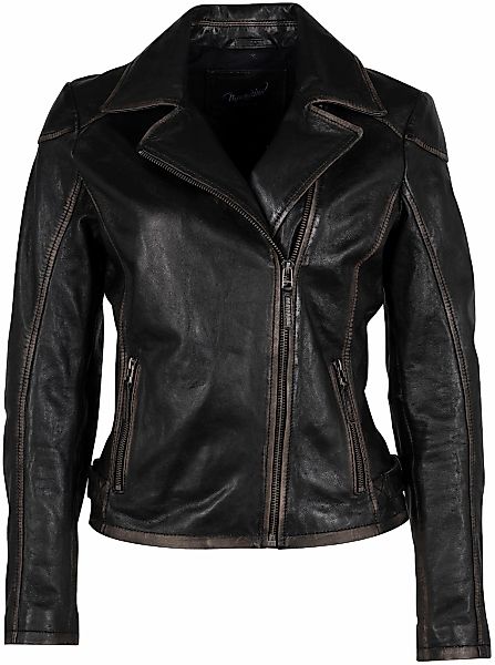 Mauritius Lederjacke "MWPeggie" im Vintage-Look, asymetrischer Reißverschlu günstig online kaufen