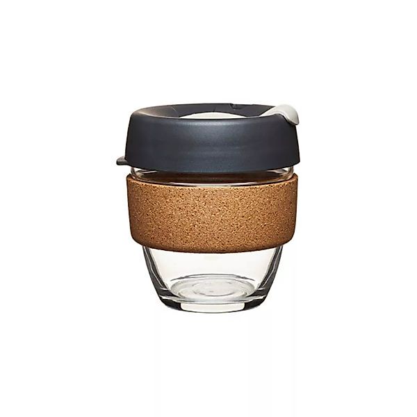 Coffee To Go Becher Aus Glas Mit Grifffläche Aus Kork - Limited Edition - S günstig online kaufen