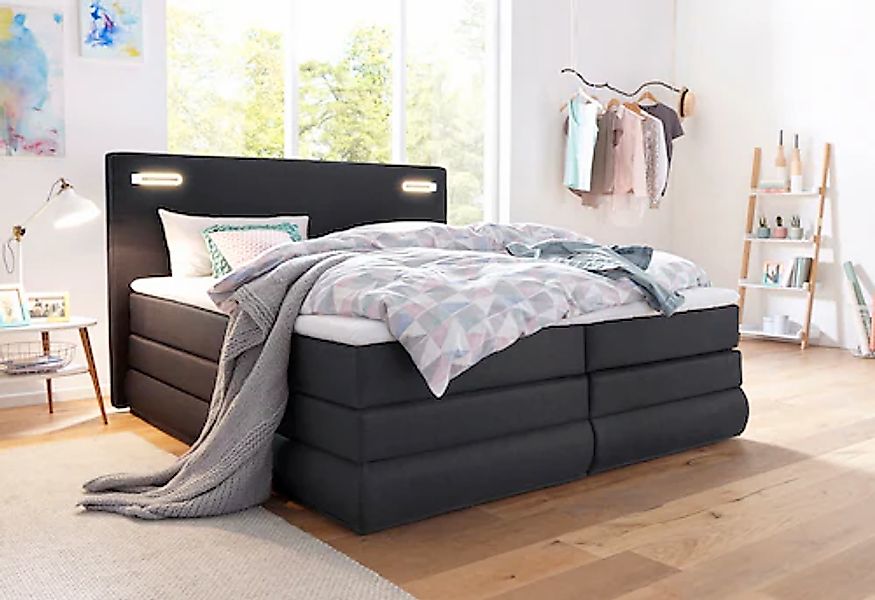 COLLECTION AB Boxspringbett »Ninoni«, inkl. Bettkasten, Topper und wahlweis günstig online kaufen