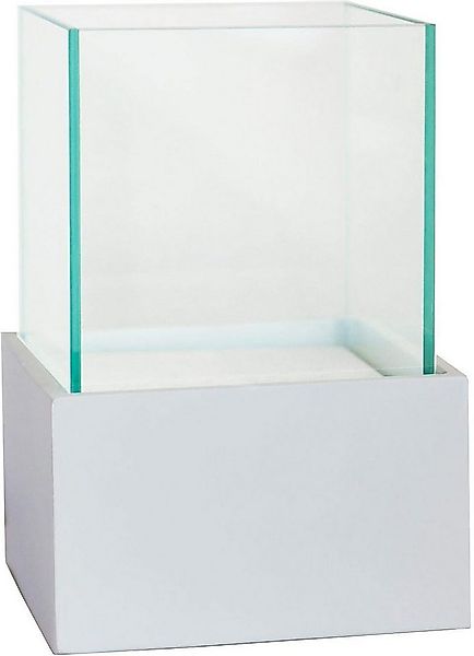 VIVANNO Windlicht Fiberglas CANDELITA Rechteckig - Weiß Matt (1 St), 20x20x günstig online kaufen