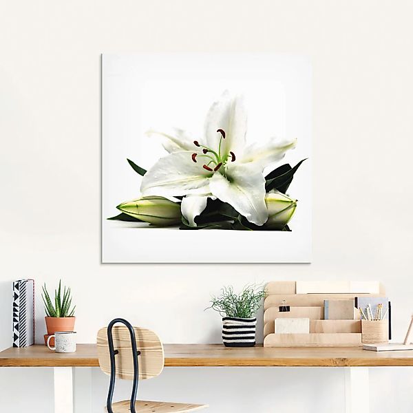 Artland Glasbild »Große Lilie«, Blumen, (1 St.), in verschiedenen Größen günstig online kaufen