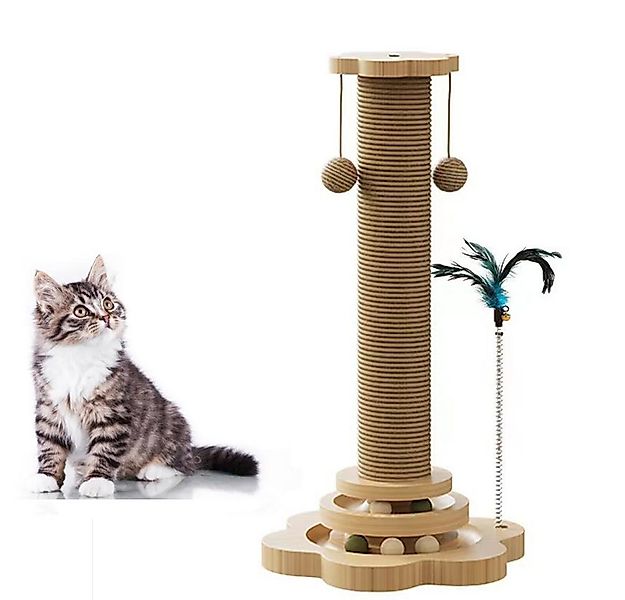 XDeer Tier-Intelligenzspielzeug Katzenspielzeug mit Roller 2-lagiger Drehte günstig online kaufen