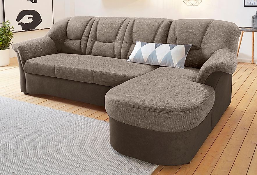 DOMO collection Ecksofa »Sarafina zeitlos und komfortabel, optional mit Fed günstig online kaufen