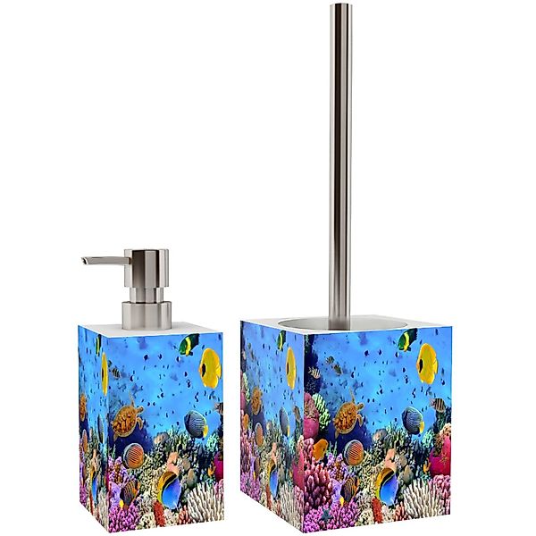 Sanilo Badaccessoire-Set mit Motiv, viele schöne Seifenspender und WC Bürst günstig online kaufen