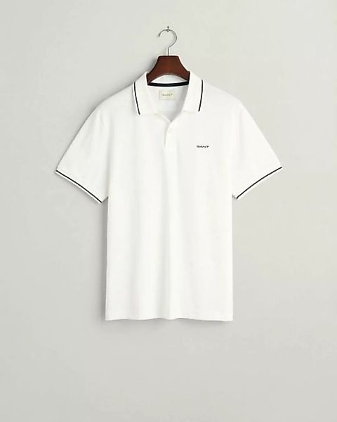 Gant T-Shirt TIPPING SS PIQUE POLO, WHITE günstig online kaufen