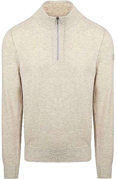 State Of Art Half Zip Pullover Wool Blend Melange Greige - Größe L günstig online kaufen