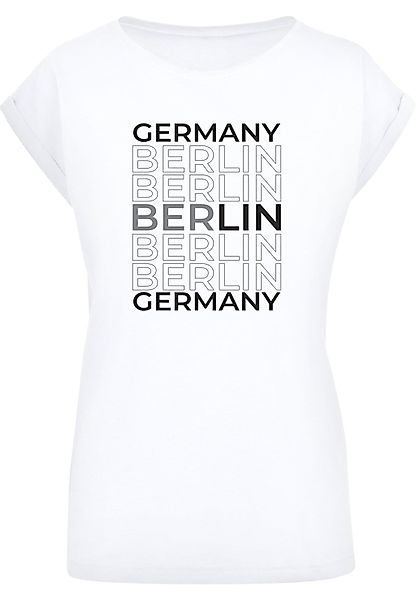 Merchcode T-Shirt "Merchcode Damen Ladies Berlin Extended Shoulder Tee" günstig online kaufen