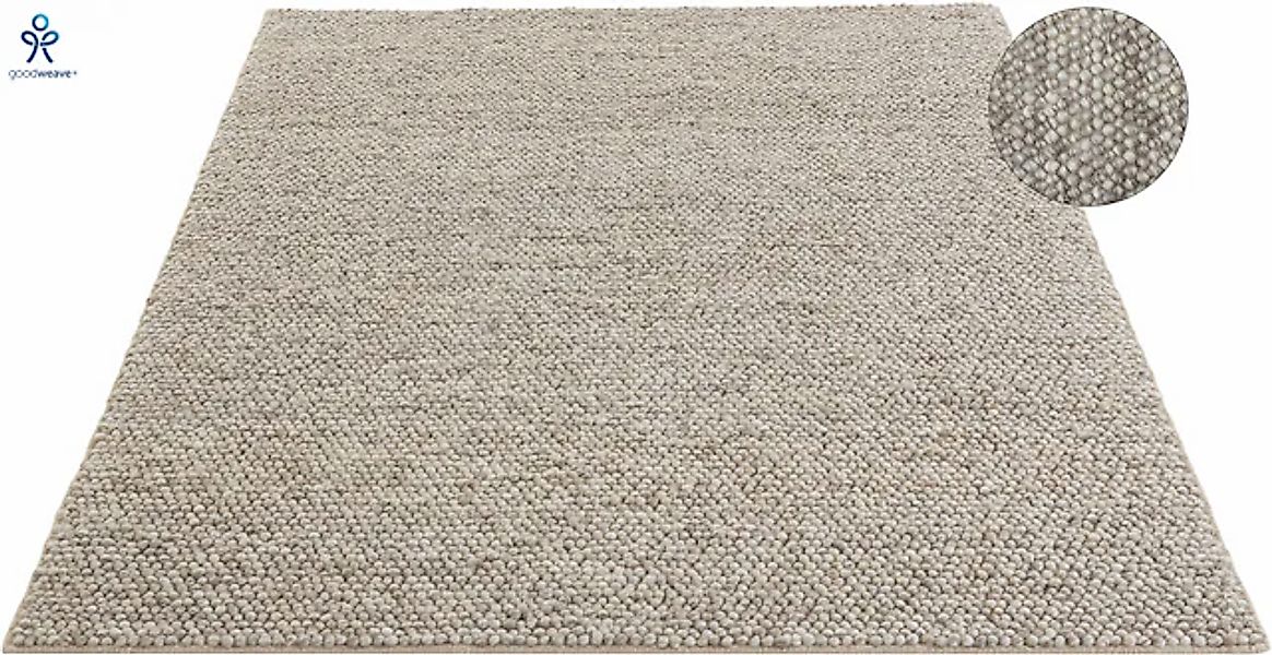 LeGer Home by Lena Gercke Wollteppich "Ainhoa, handgewebt, Wolle" rechtecki günstig online kaufen