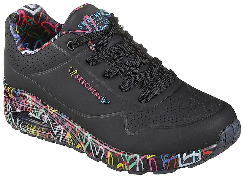 Skechers Wedgesneaker "UNO-LOVING LOVE" Freizeitschuh, Halbschuh, Schnürsch günstig online kaufen