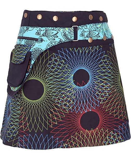 Guru-Shop Minirock Wickelrock, kurzer Fusion Mandala günstig online kaufen