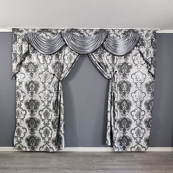Gardinen by Justyna Verdunkelungsvorhang Barock Gardine günstig online kaufen
