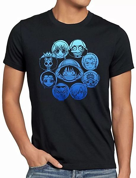 style3 Print-Shirt Herren T-Shirt Piratenbande Ruffy Zorro nami Sanji lysop günstig online kaufen