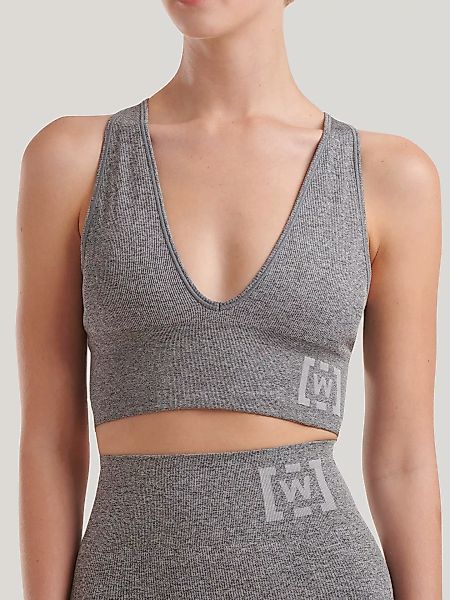 Wolford - Shaping Athleisure Crop Top Br, Frau, grey melange, Größe: XL günstig online kaufen