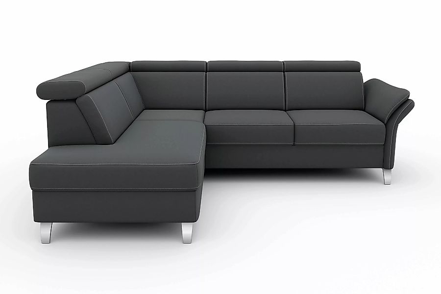 sit&more Ecksofa »Vincenzo L-Form«, inklusive Kopfteilverstellung, wahlweis günstig online kaufen