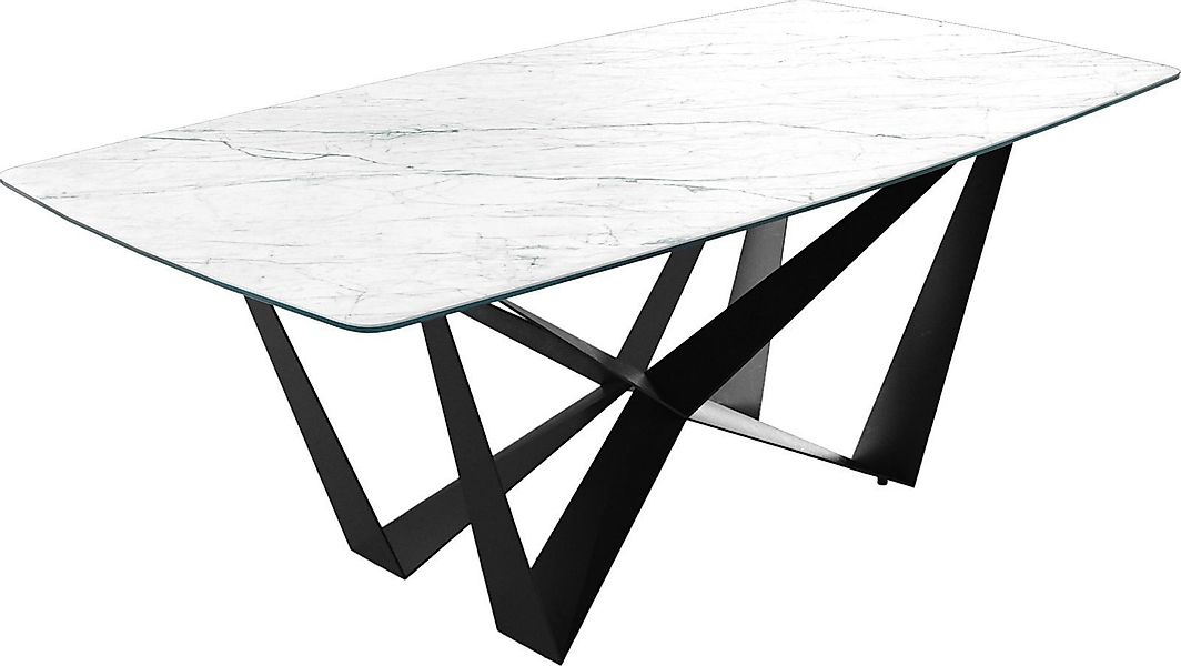 DELIFE Esstisch Edge, Bootsform Keramik Laminam®Statuarietto günstig online kaufen