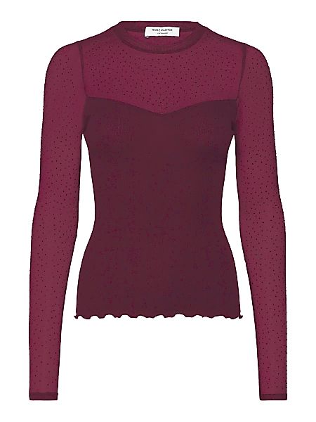 rosemunde Langarmshirt Bernadine shirt Spitzeneinsatz an günstig online kaufen