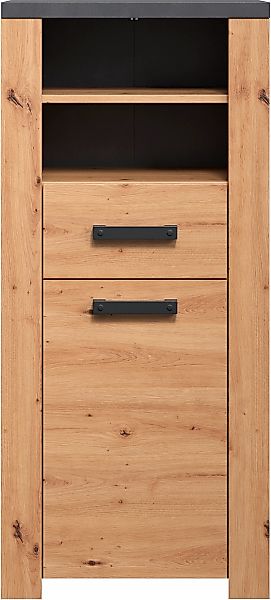 welltime Midischrank "Ambres", (1 St.), Badschrank in matter Echtholzoptik günstig online kaufen