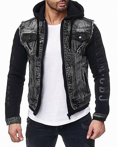 Cipo & Baxx Jeansjacke Kapuzen Sweatjacke CJ155 Schwarz S Im Westen Look mi günstig online kaufen