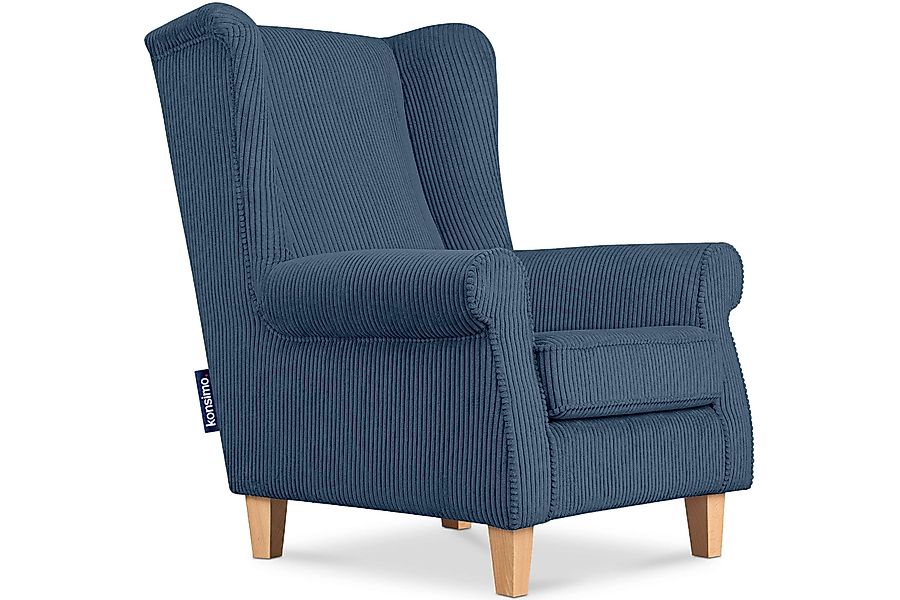 KONSIMO® Ohrensessel MILES Gepolsterter Sessel, mit günstig online kaufen